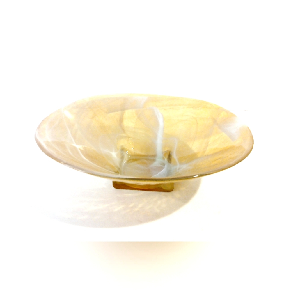 Elegant Collectible Swirled Spanish GlassBowl